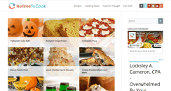 Desktop Screenshot of notimetocook.com