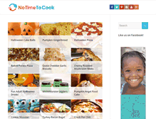 Tablet Screenshot of notimetocook.com